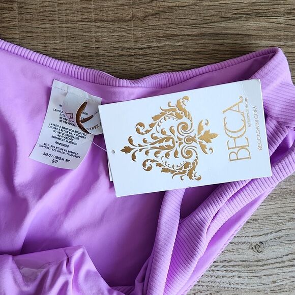 NWT Becca Cutout Ribbed Bikini Bottom - Picture 4 of 5